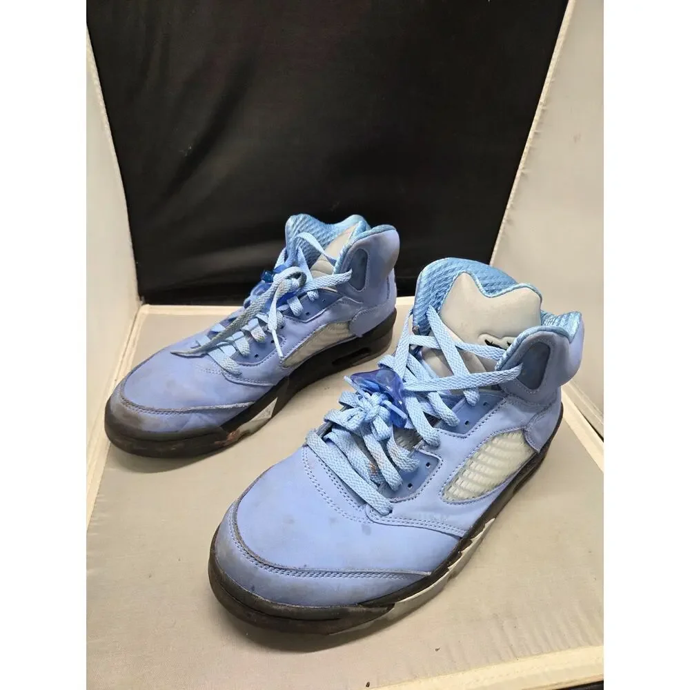 Jordan 5 Retro Shoes Mens Sz 9 Blue SE University Athletic Basketball DV1310-401